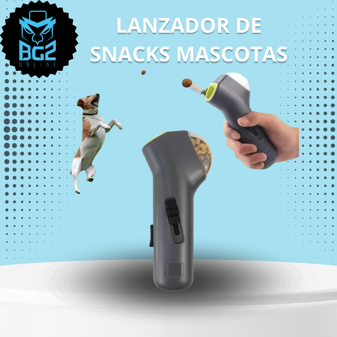 LANZADOR DE SNACK PARA MASCOTAS